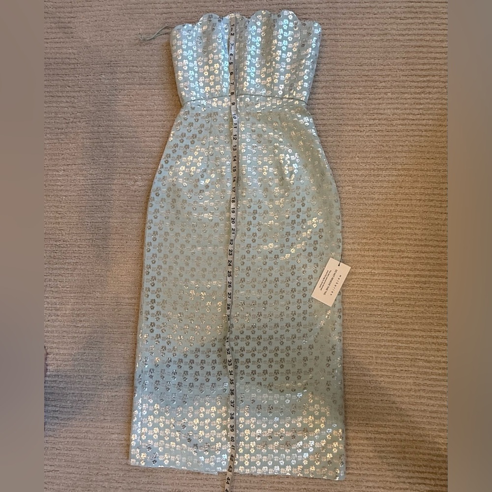 Markarian Strapless Ice Blue Marcella dress NWT - Picture 10 of 13